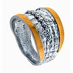 Silver and Gold Ring 