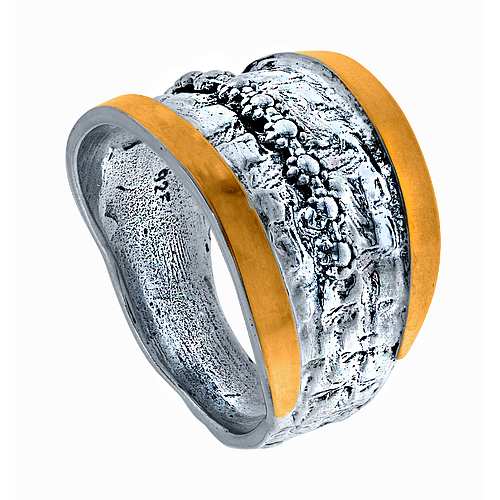 Silver and Gold Ring 