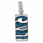 Silver Pendant with Enamel