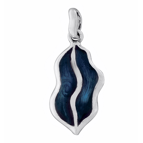 Silver Pendant with Enamel