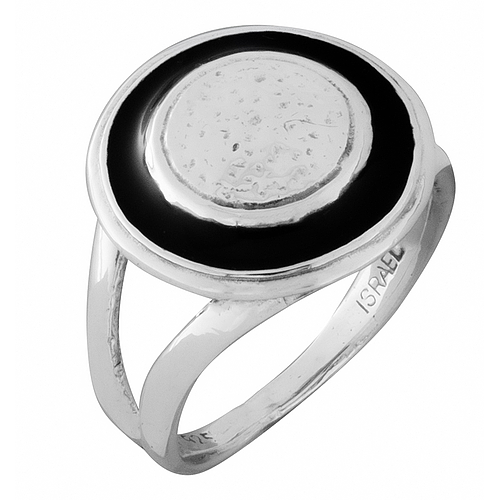 Silver Ring with Enamel