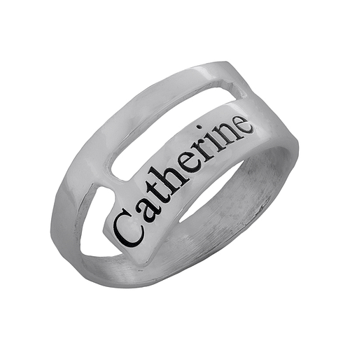Серебряное кольцо с именем