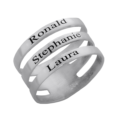 Silver Name Ring