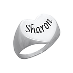 Silver Name Ring