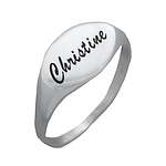 Silver Name Ring 