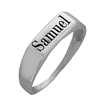 Silver Name Ring