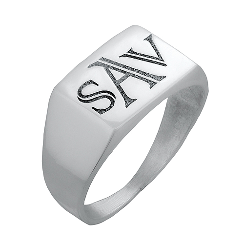 Silver Name Ring