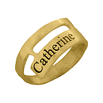 טבעת כסף בציפוי פלטינום או זהב