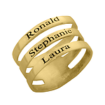 Кольцо с золотым или платиновым покрытием