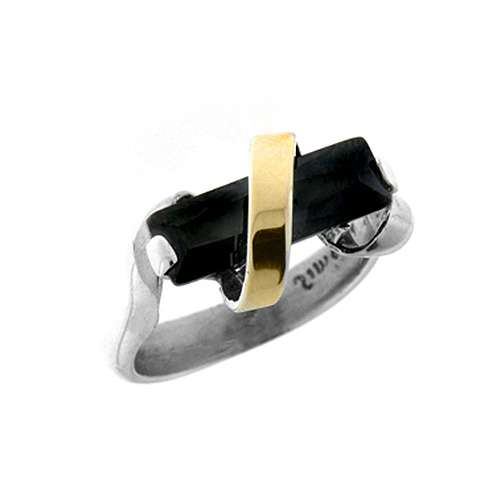 Silver and Gold Ring