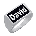 Silver Name Ring