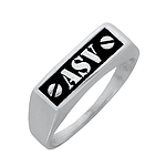 Silver Name Ring