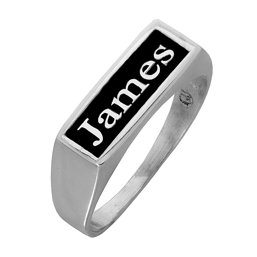 Silver Name Ring