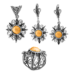 Silver and Gold Set "Sun"