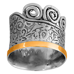 Silver and Gold Ring