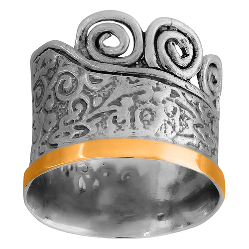 Silver and Gold Ring