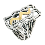 Silver and Gold Ring