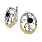 Silver and Gold Earrings