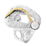 Silver and Gold Ring