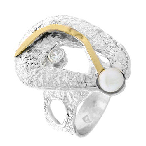 Silver and Gold Ring