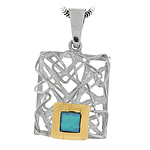 Silver and Gold Pendant