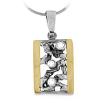 Silver and Gold Pendant
