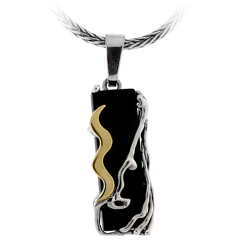 Silver and Gold Pendant