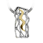 Silver and Gold Pendant