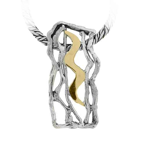 Silver and Gold Pendant