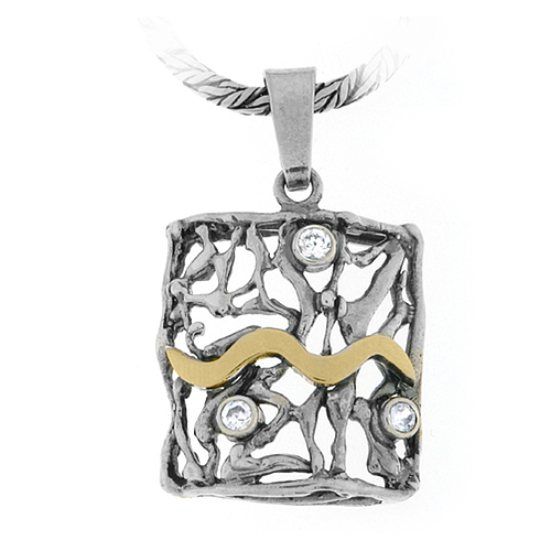 Silver and Gold Pendant