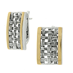 Silver and Gold Earrings