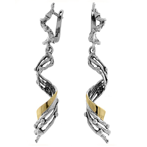 Silver and Gold Earrings