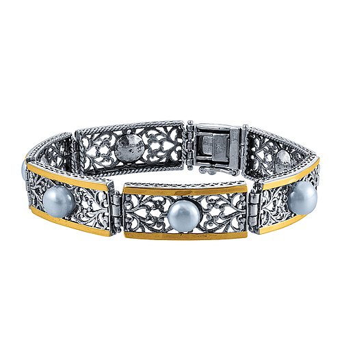 Silver and Gold Bracelet