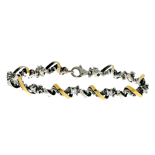 Silver and Gold Bracelet