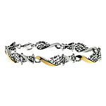 Silver and Gold Bracelet