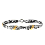 Silver and Gold Bracelet