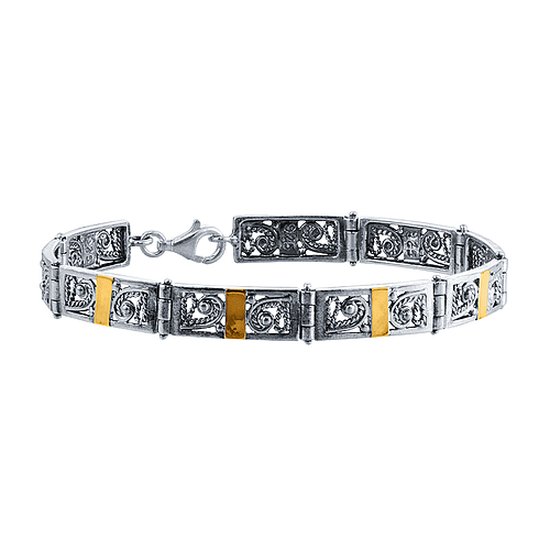 Silver and Gold Bracelet