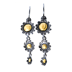 Silver and Gold Earrings