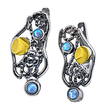 Silver and Gold Earrings