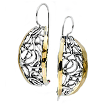 Silver and Gold Earrings