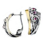 Silver and Gold Earrings