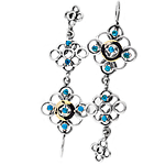 Silver and Gold Earrings