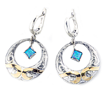 Silver and Gold Earrings