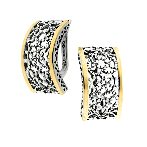 Silver and Gold Earrings