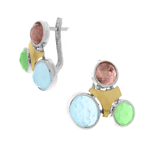 Silver and Gold Earrings