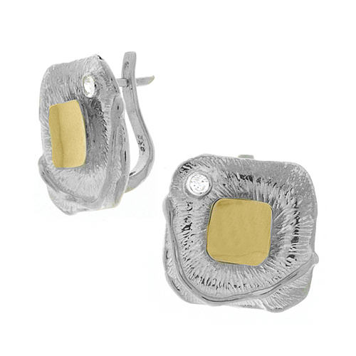 Silver and Gold Earrings