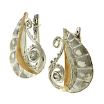 Silver and Gold Earrings