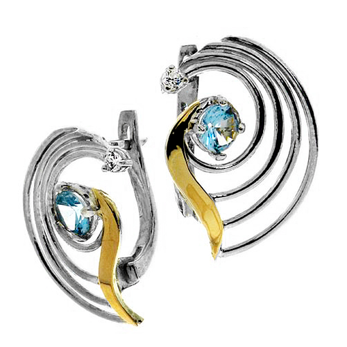 Silver and Gold Earrings