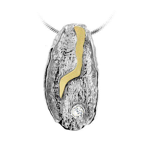 Silver and Gold Pendant