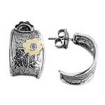 Silver and Gold Earrings